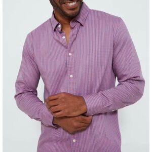 Faherty the movement shirt L blue rose gingham long sleeve button up